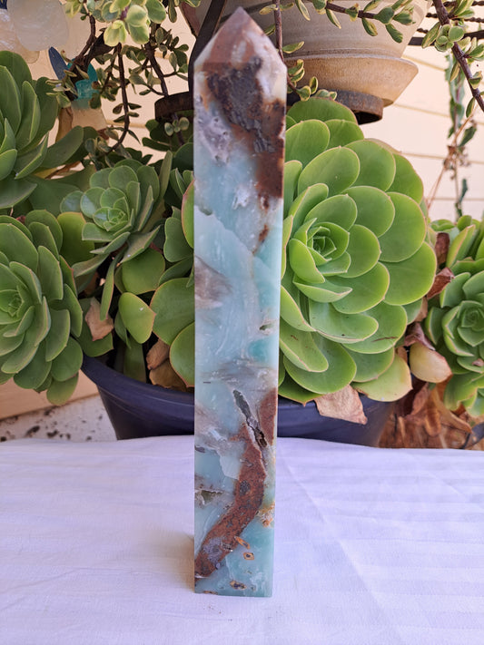 Blue Caribbean Calcite Tower