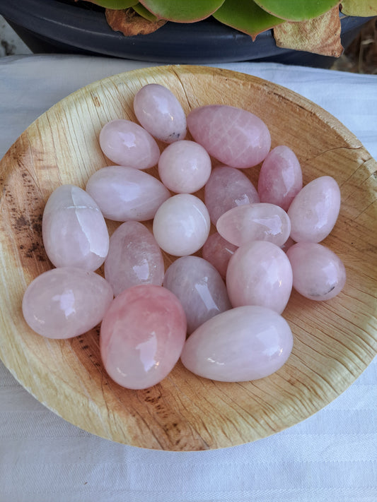 Rose Quartz Eggs