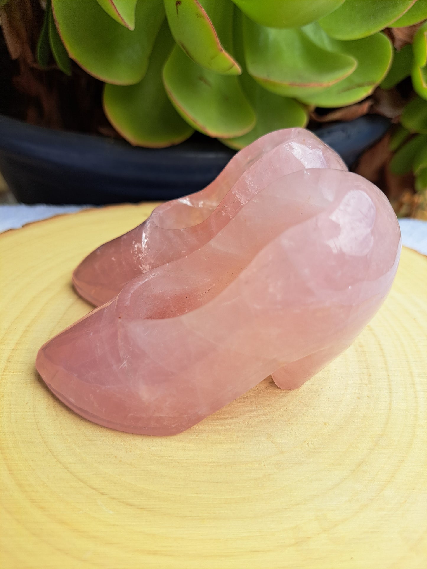 Rose Quartz Shoe Set