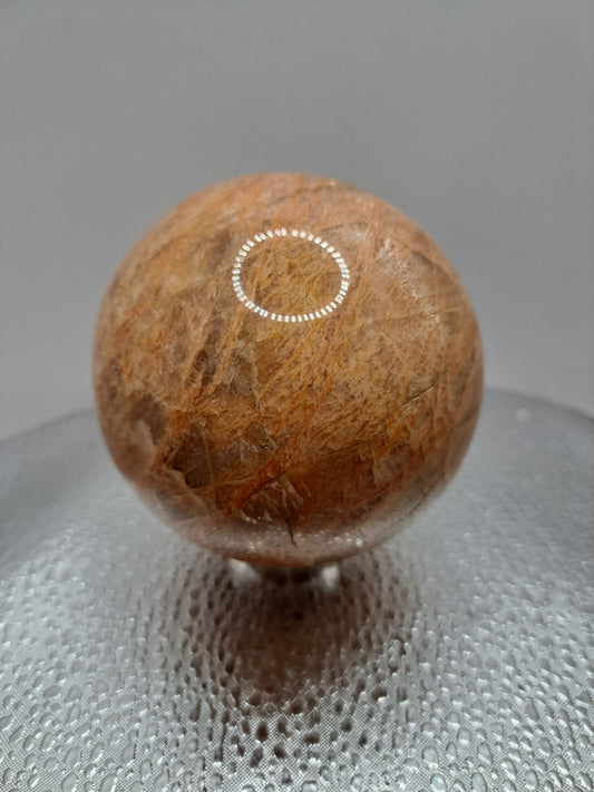 Peach Moonstone Sphere