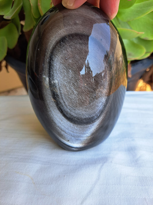 Silver Obsidian Free Form