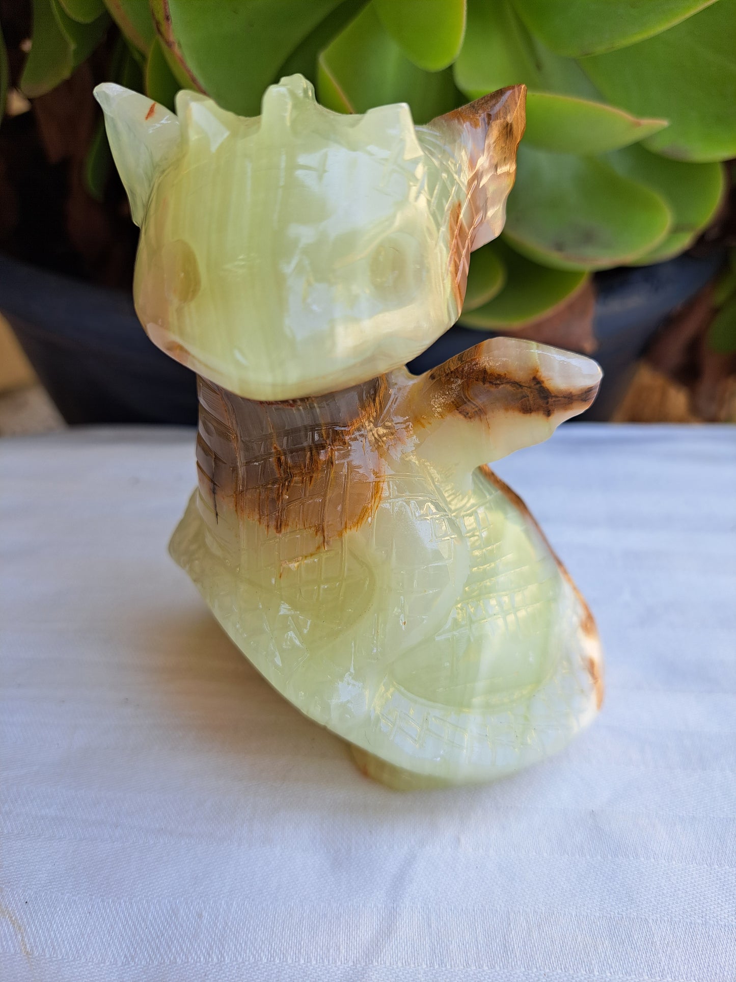 Green Onyx Happy Dragon