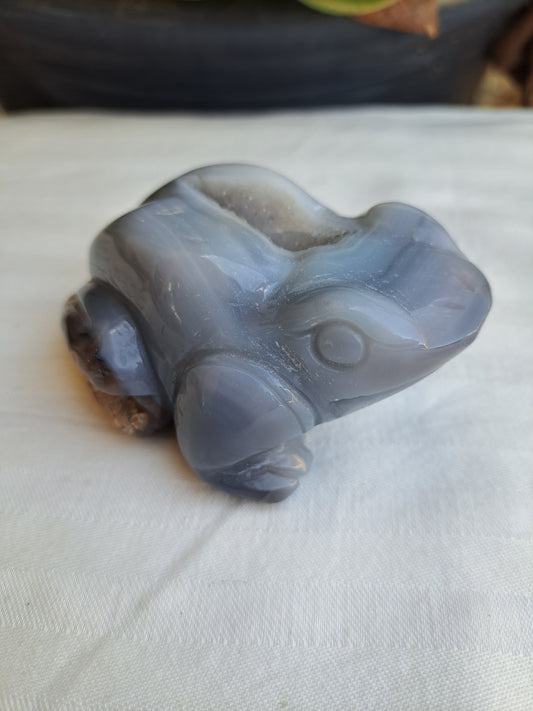 Druzy Agate Frog