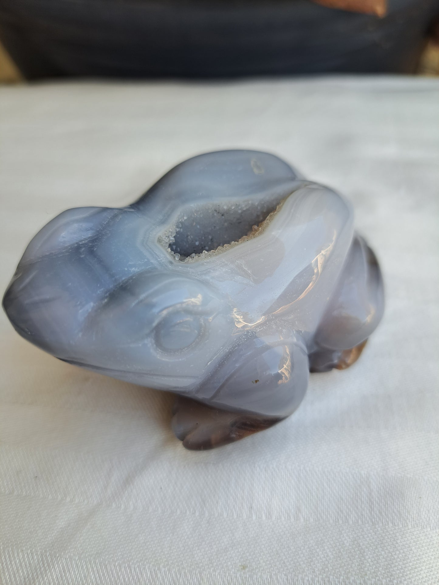 Druzy Agate Frog