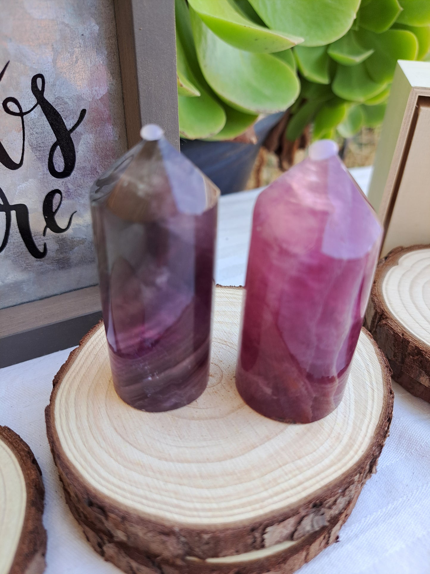 Purple Fluorite Towers