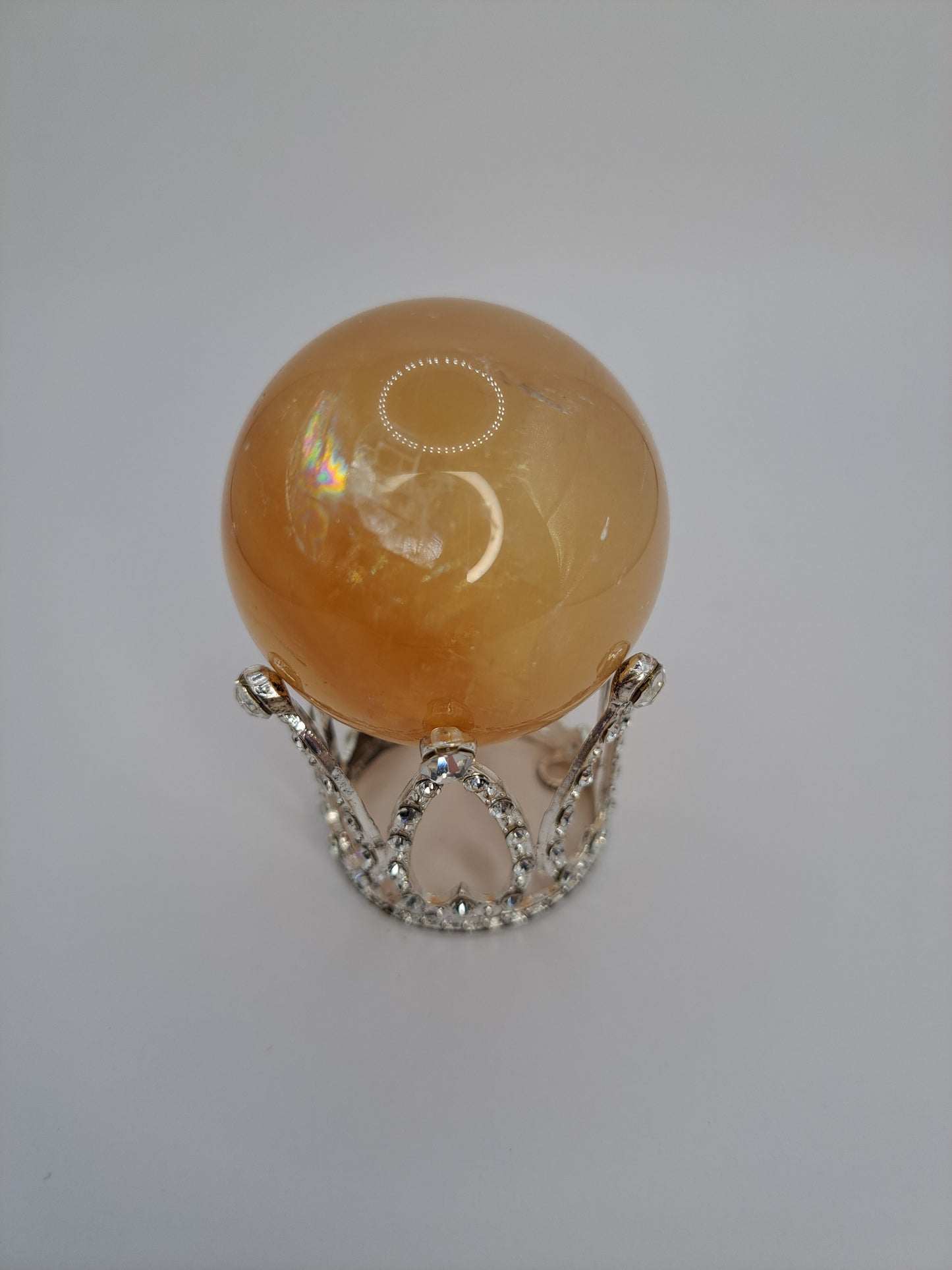 Honey Calcite Spheres