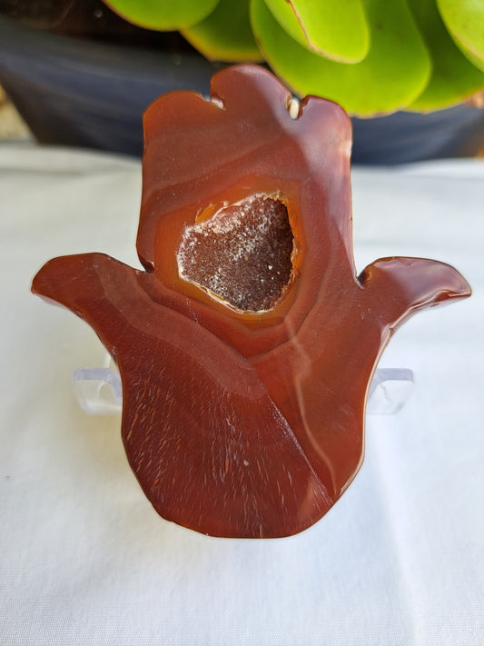 Carnelian Hamsa