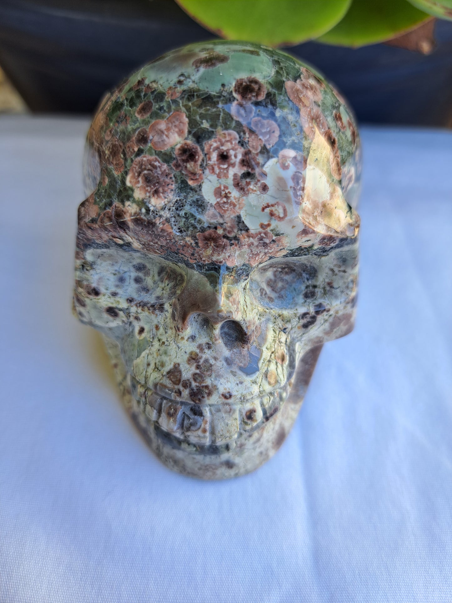 Green Flower Skull