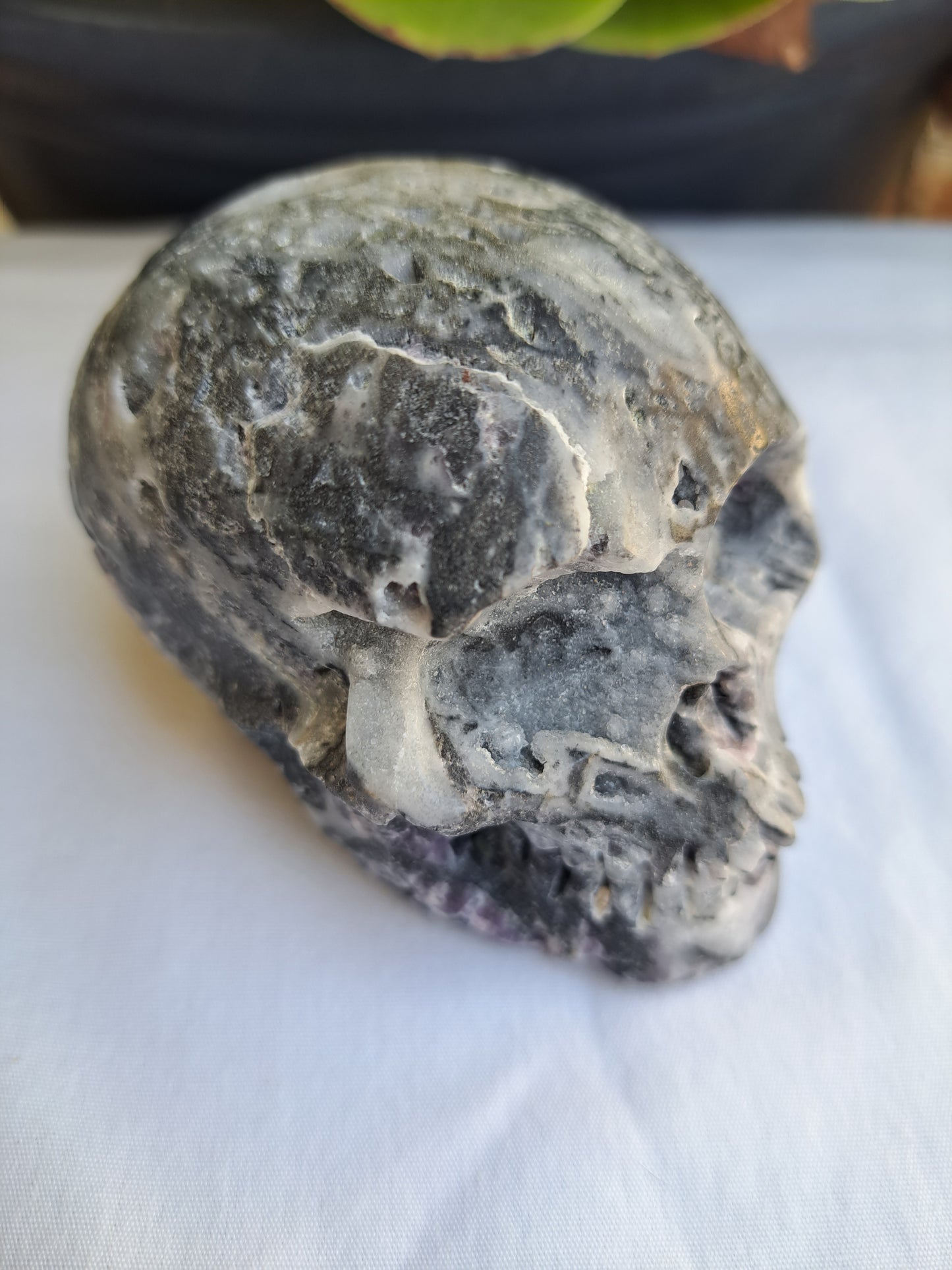 Purple Spharlerite Skull