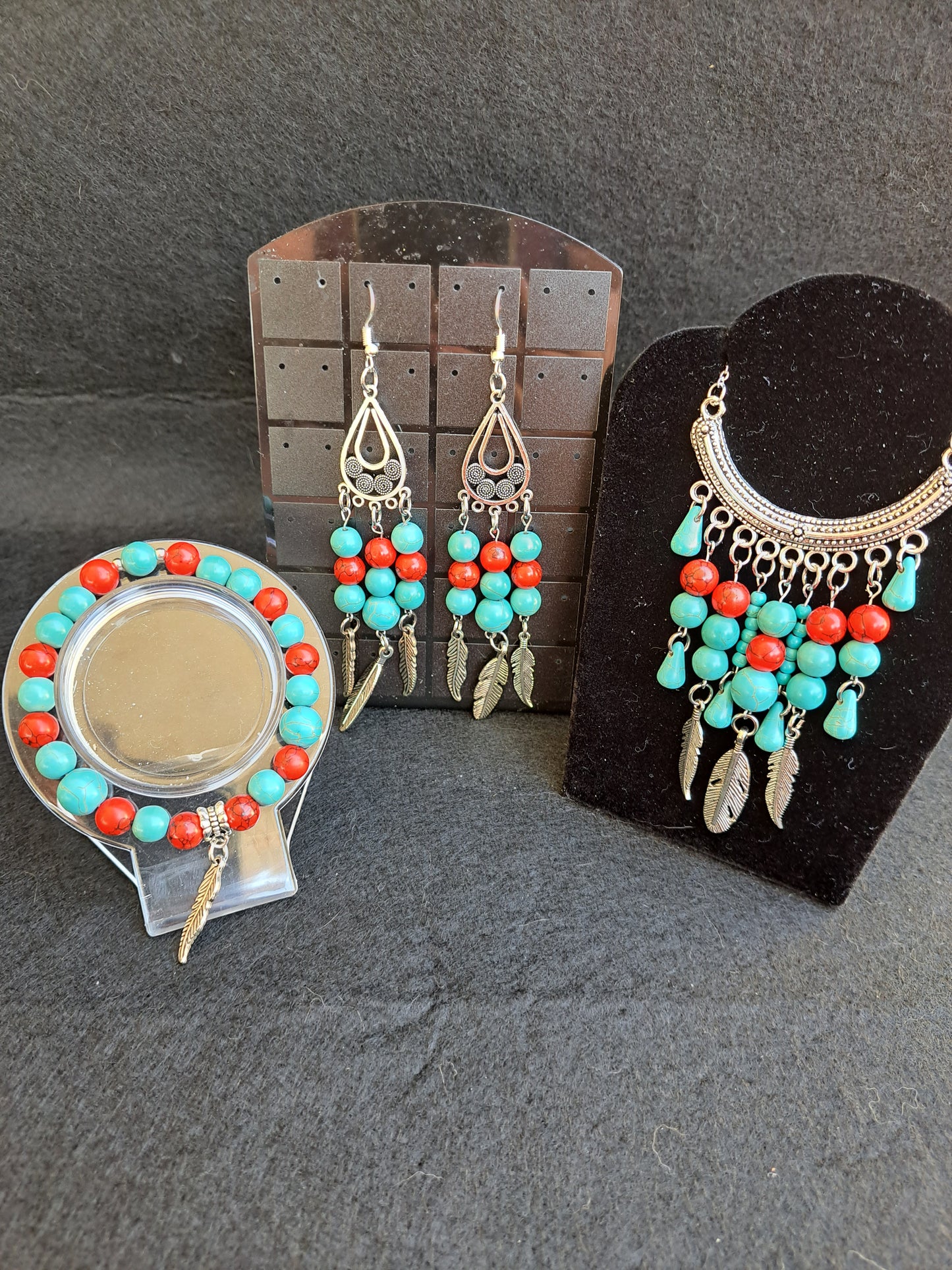 Turquoise and Dyed Howlite