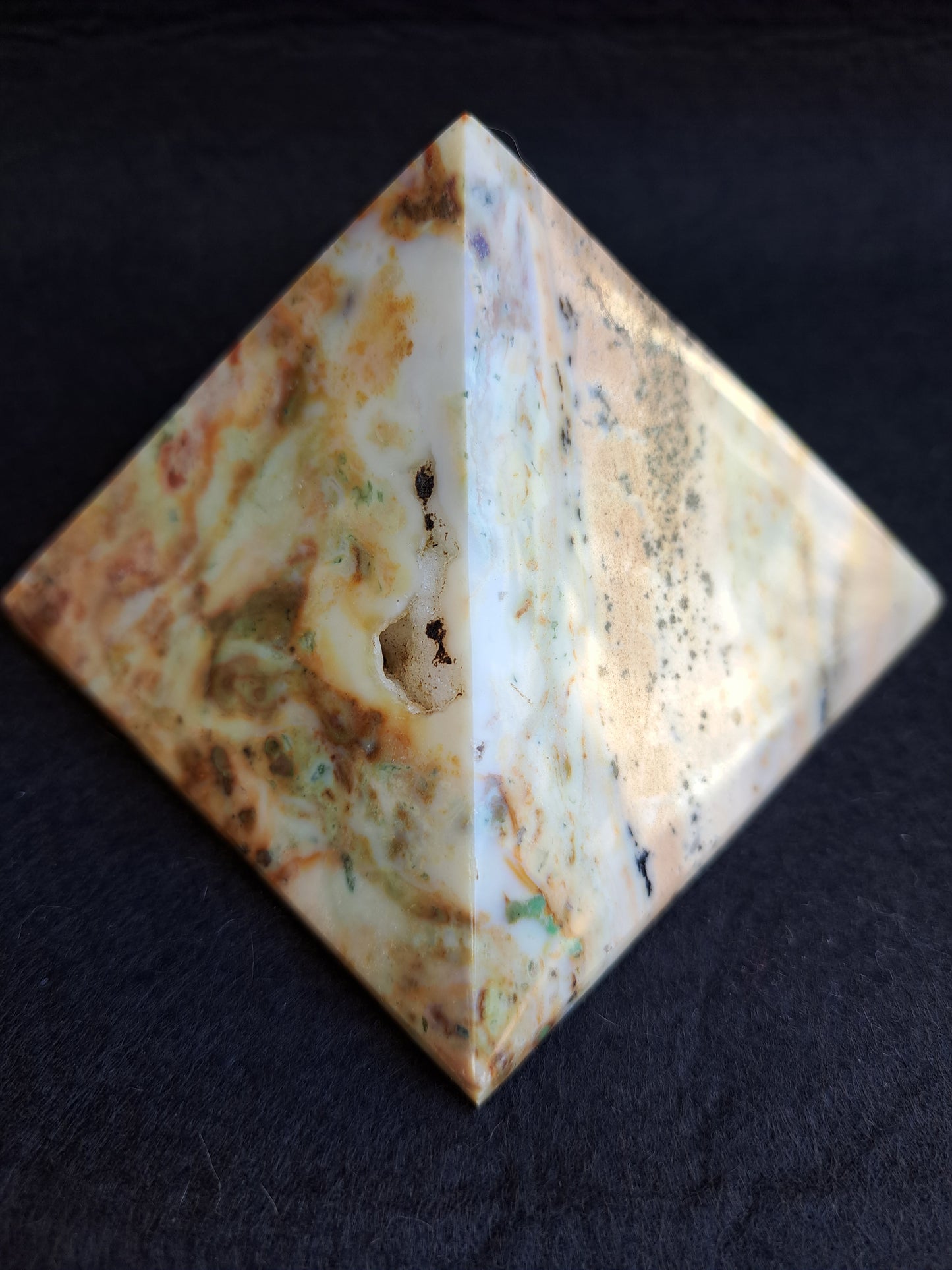 Sea Jasper Pyramid