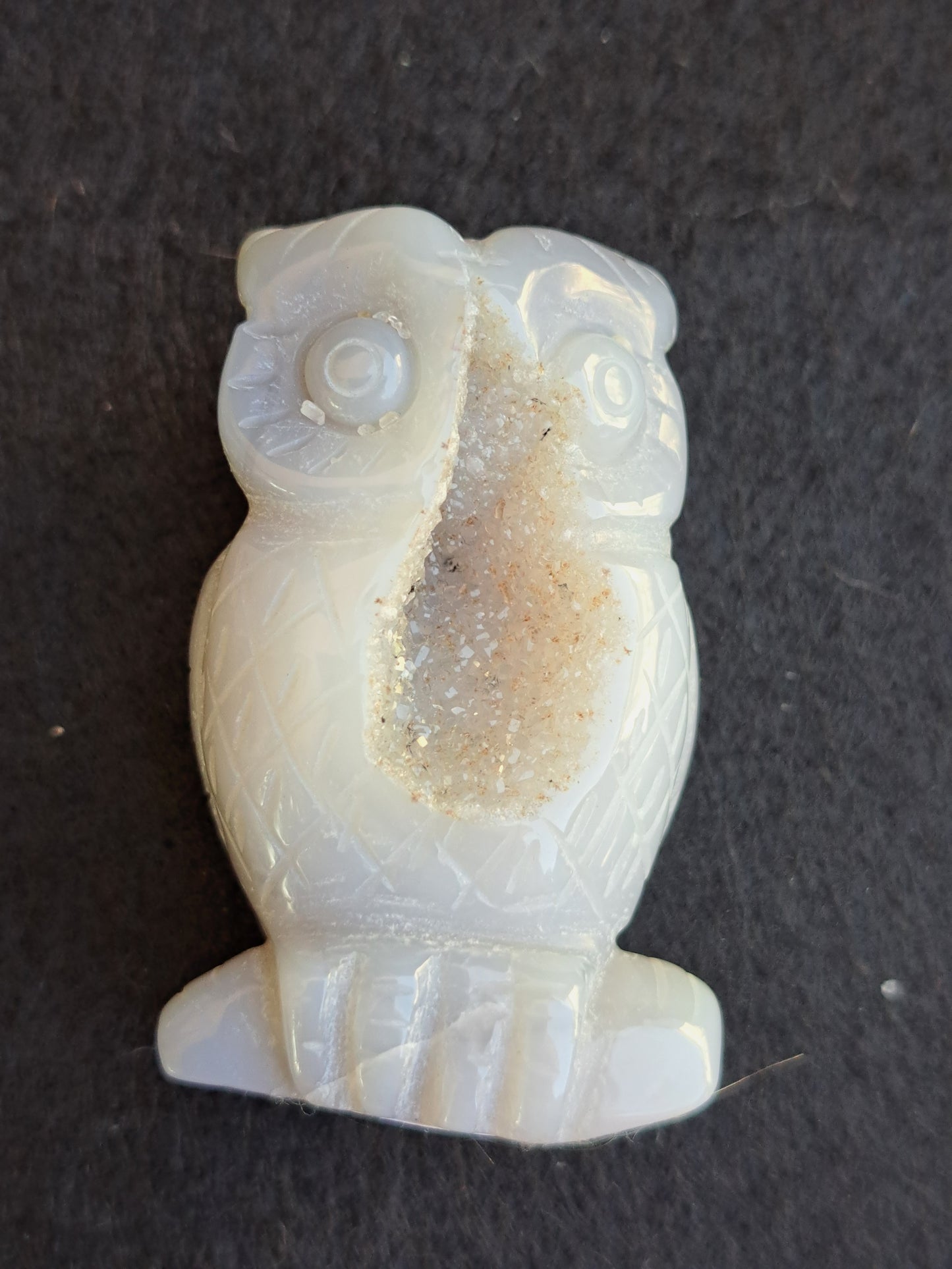 Druzy Agate Owls