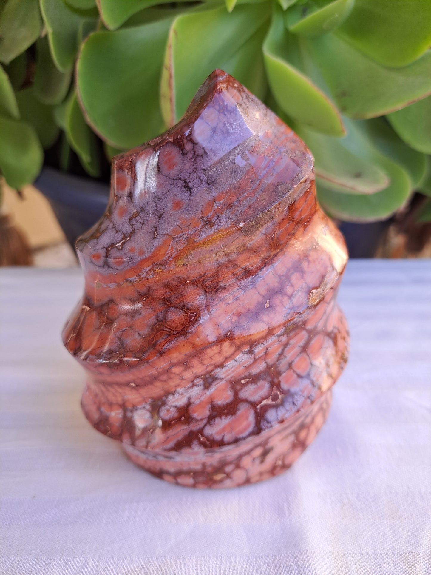 Orbicular Jasper Flame