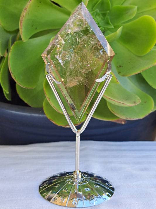 Smokey Quartz Diamond on Stand