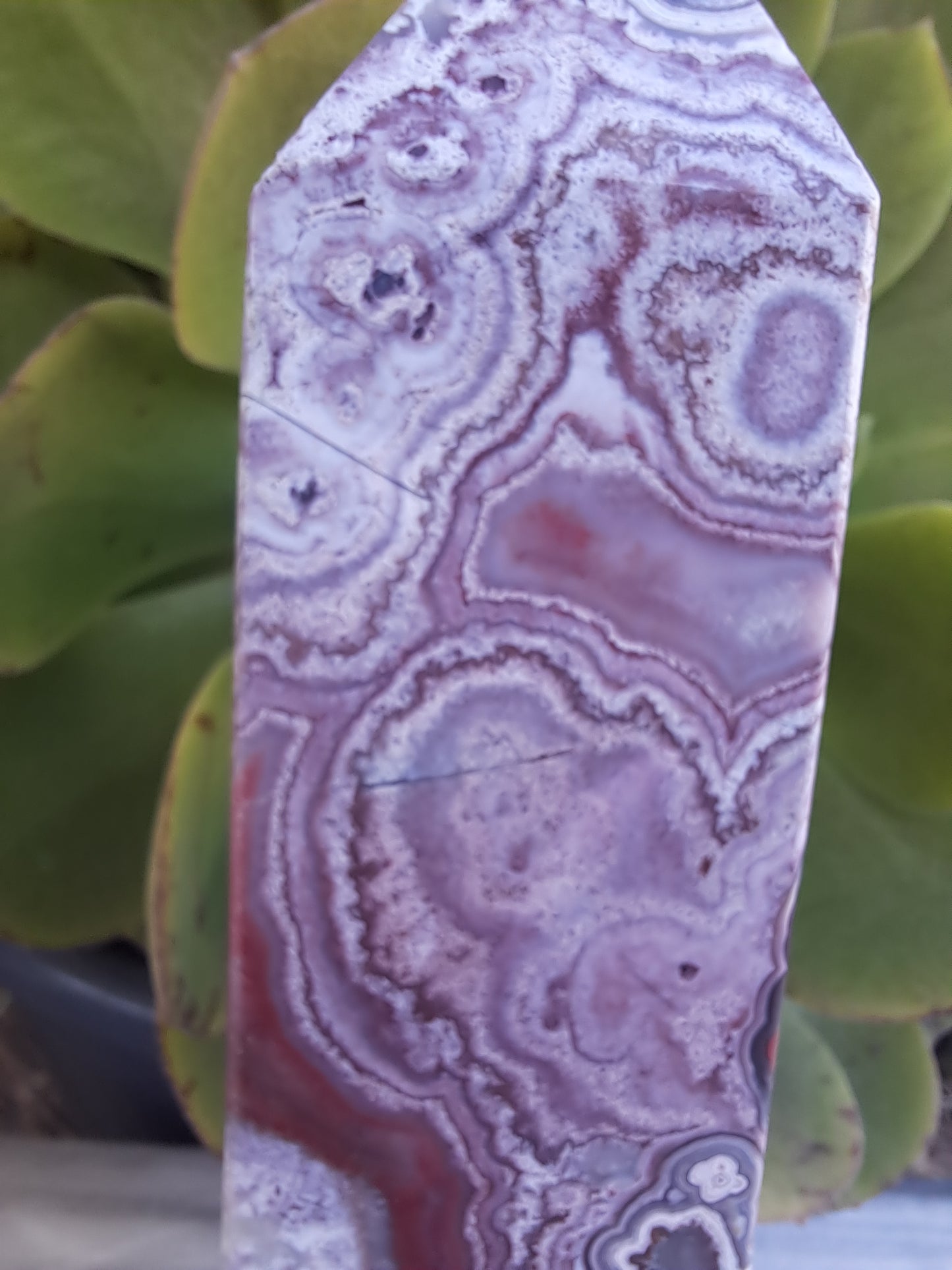 Mexico Crazy Lace Agate Tower