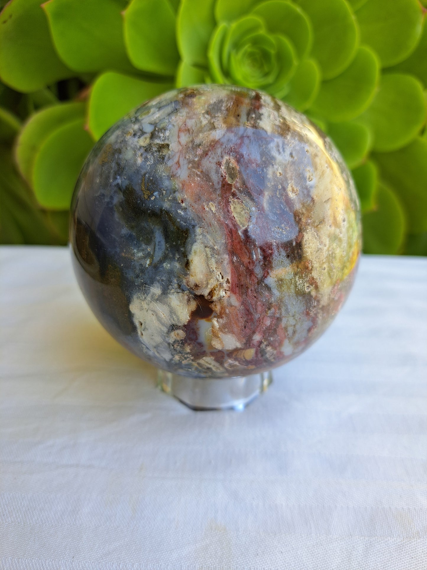 Ocean Jasper Sphere