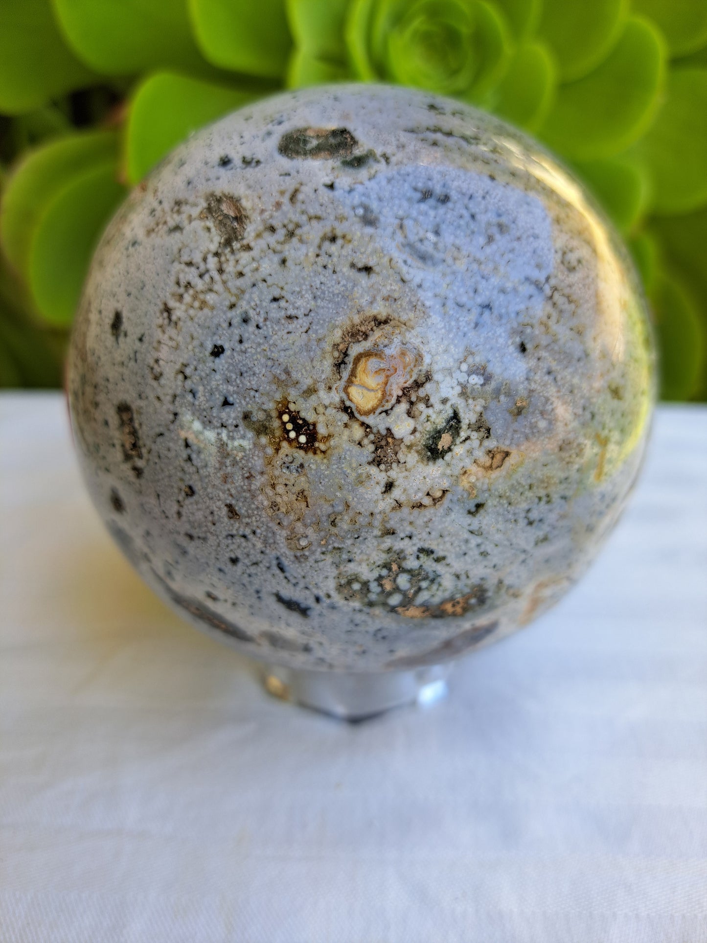 Cosmic Ocean Jasper Sphere