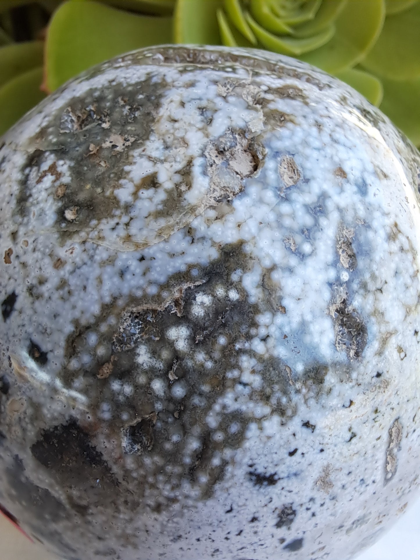 Cosmic Ocean Jasper Sphere