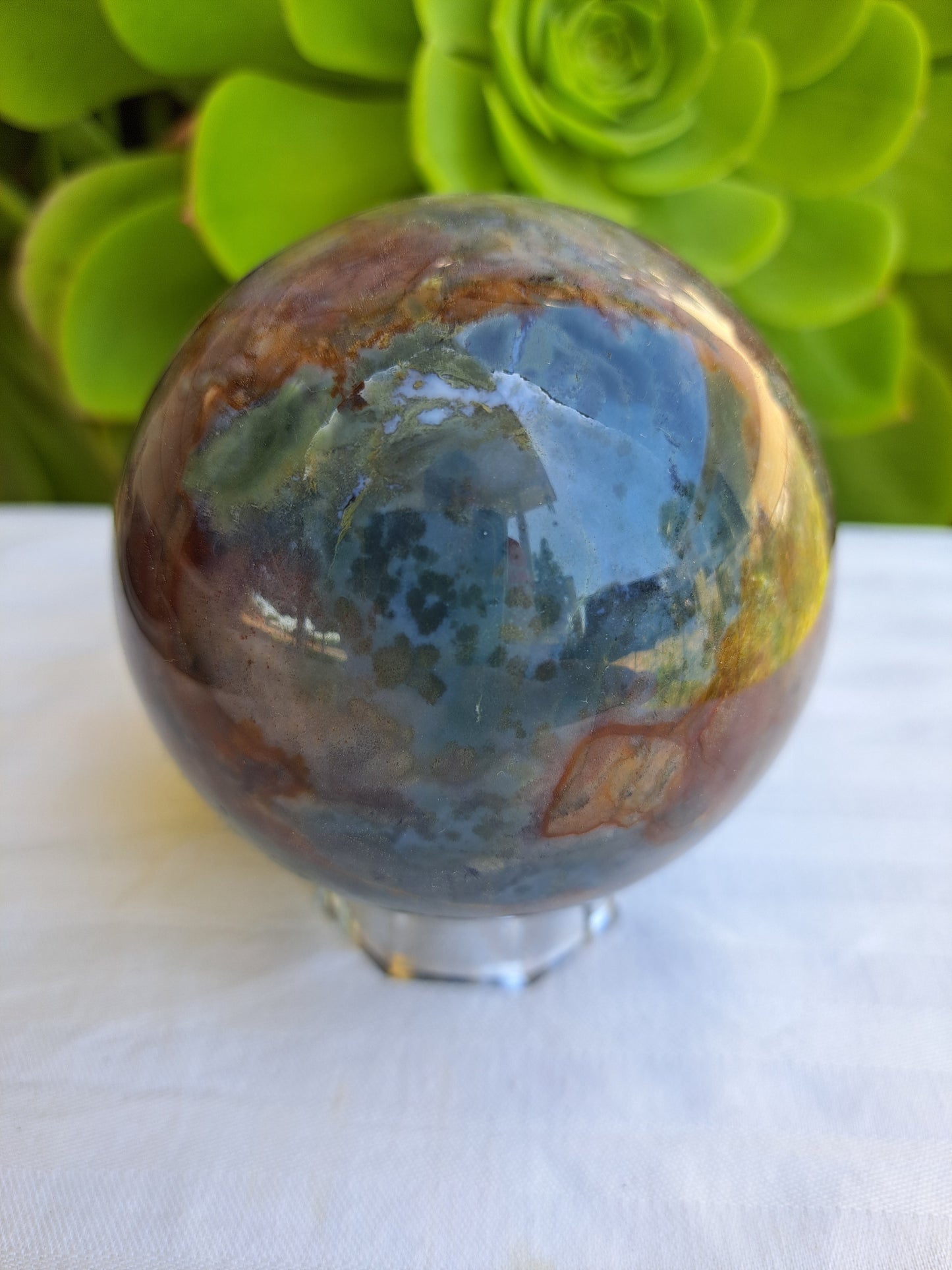 Ocean Jasper Sphere