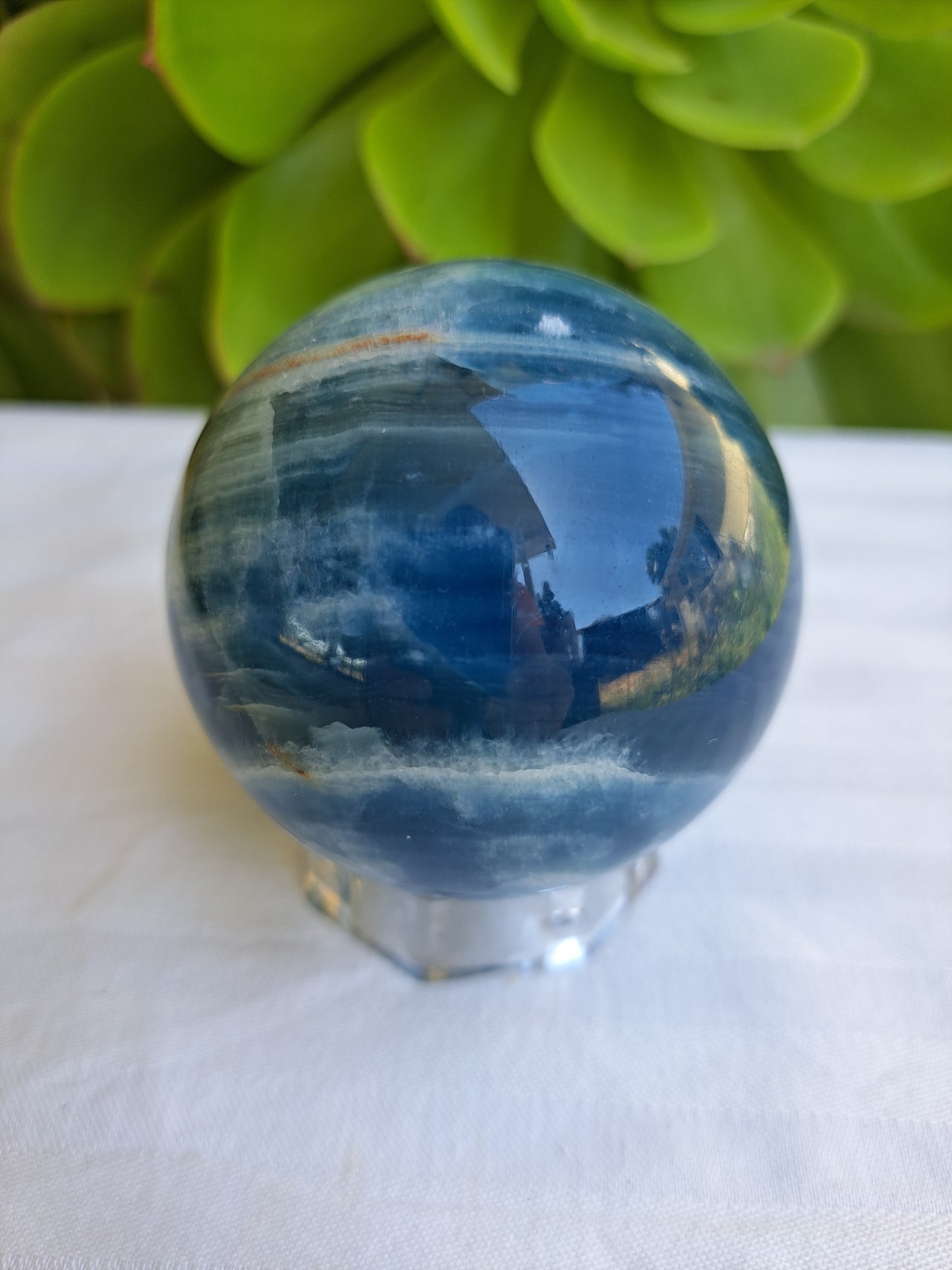 Blue Onyx Sphere