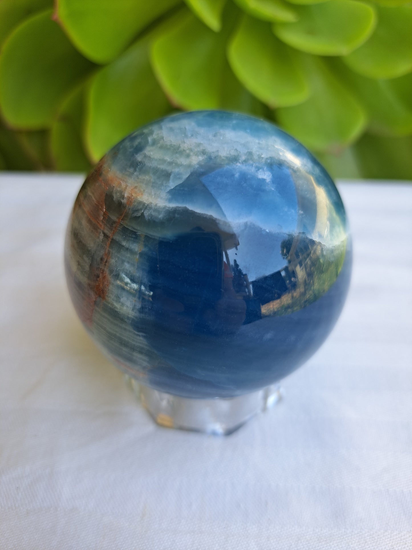 Blue Onyx Sphere