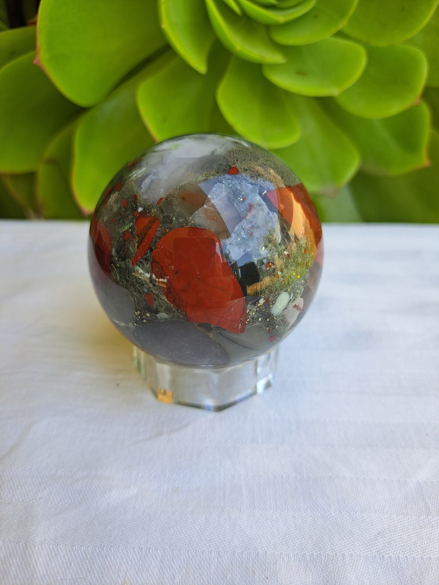 African Bloodstone Sphere