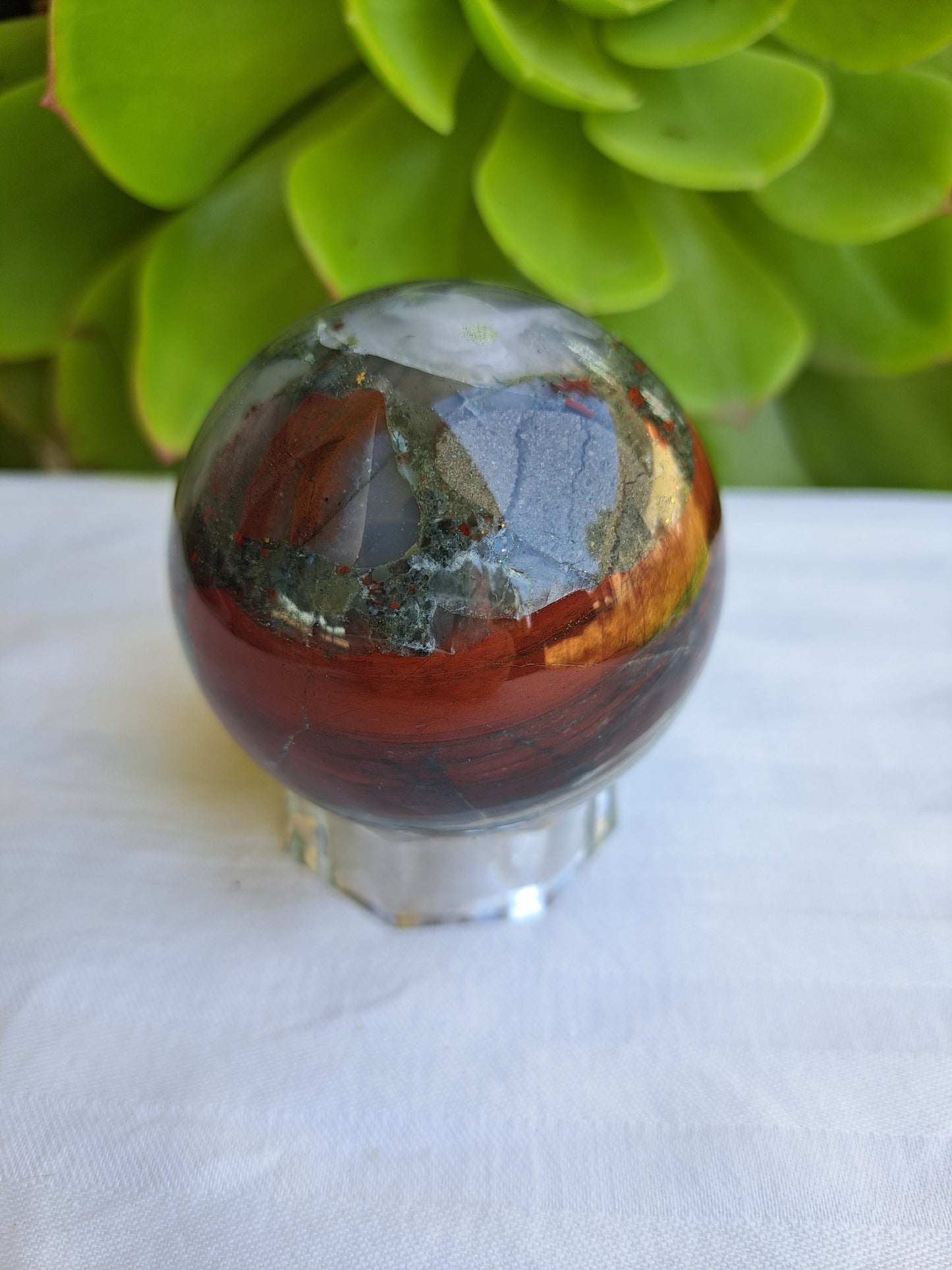 African Bloodstone Sphere