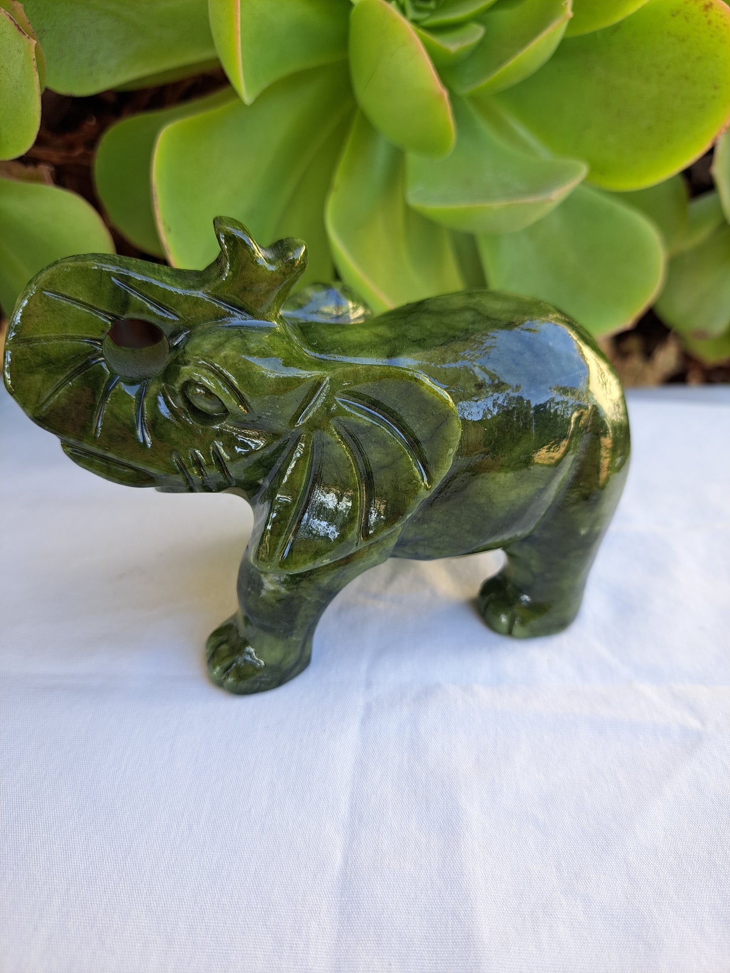 Jade Elephant Carving