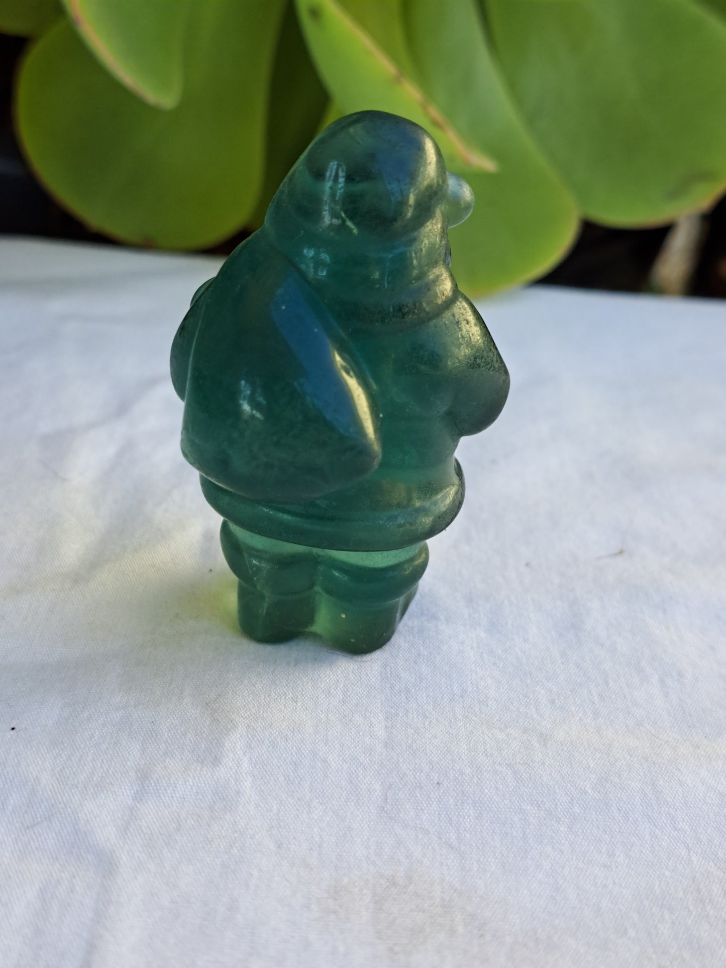 Green Fluorite Santa