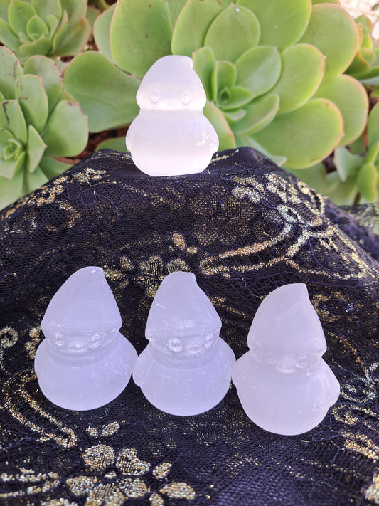 Satin Spar ( Selenite ) Snow Man