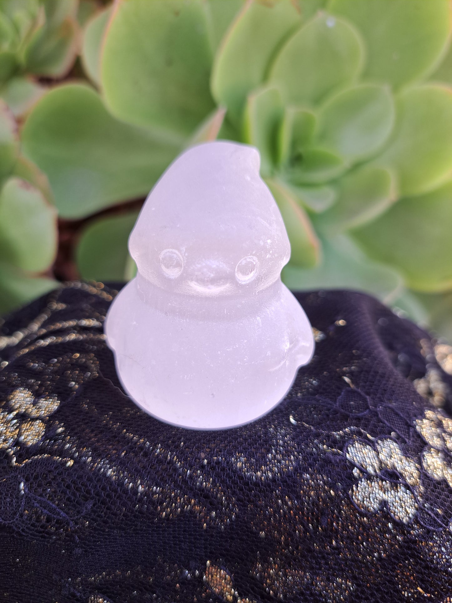 Satin Spar ( Selenite ) Snow Man