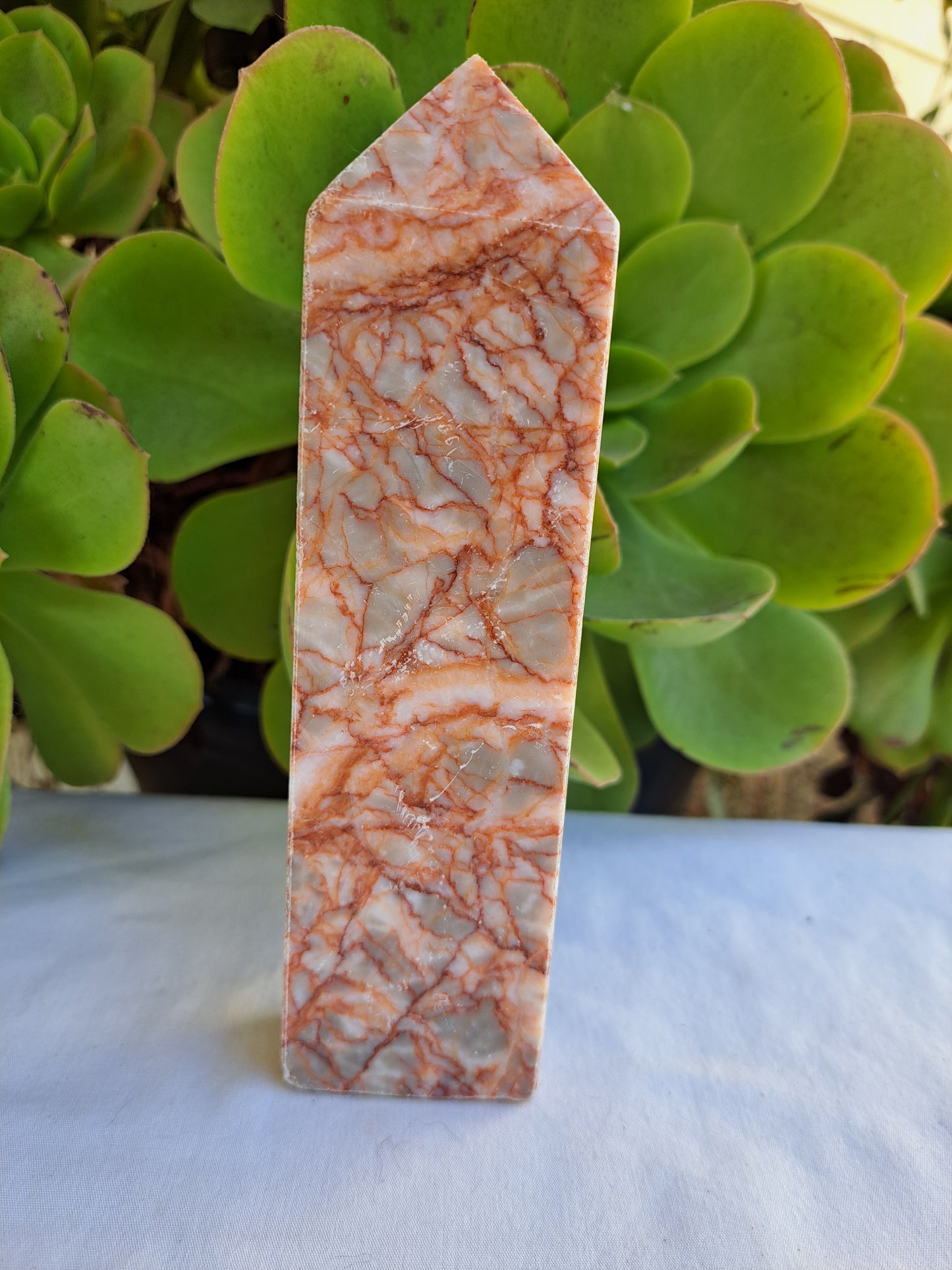 Red Vein Jasper Tower