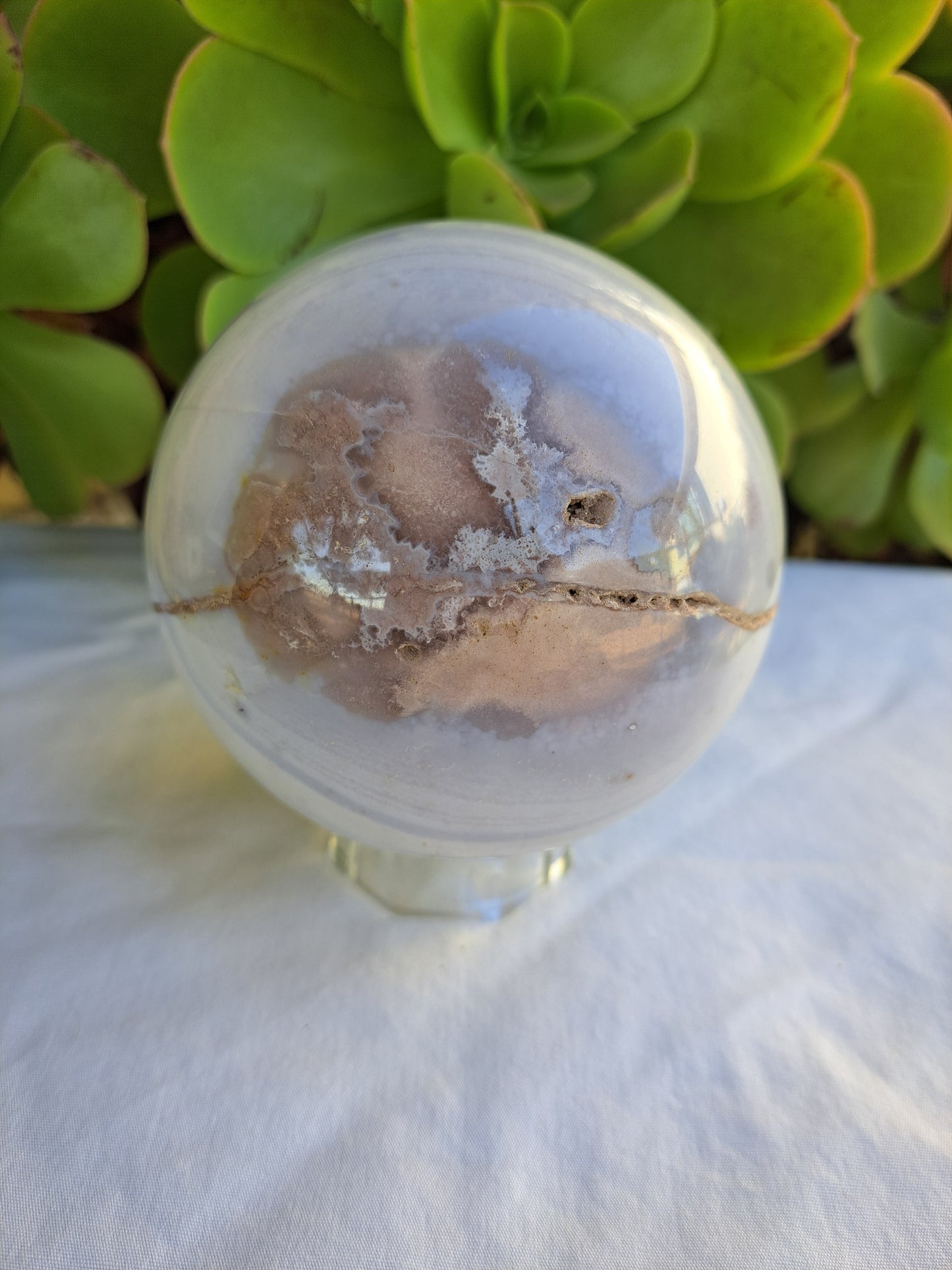 Pink Agate Sphere