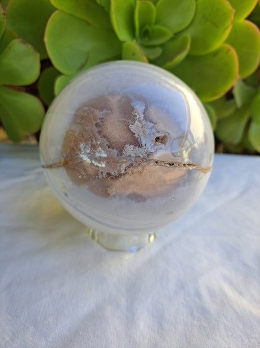 Pink Agate Sphere