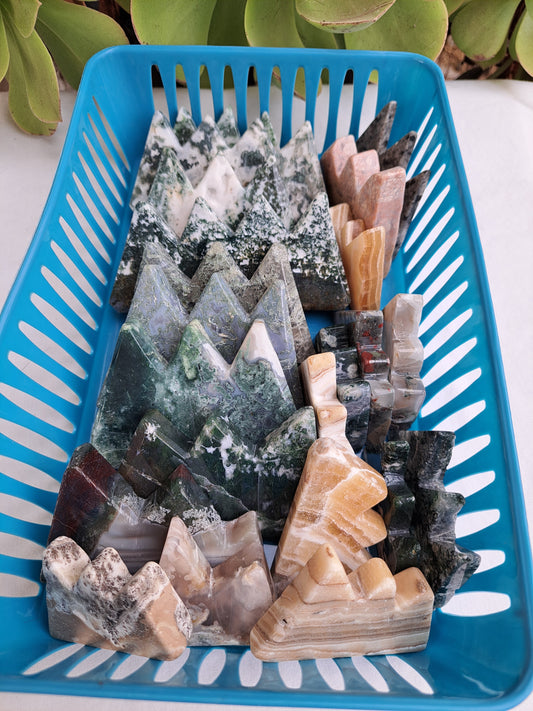 Assorted Material Mountain Carvings