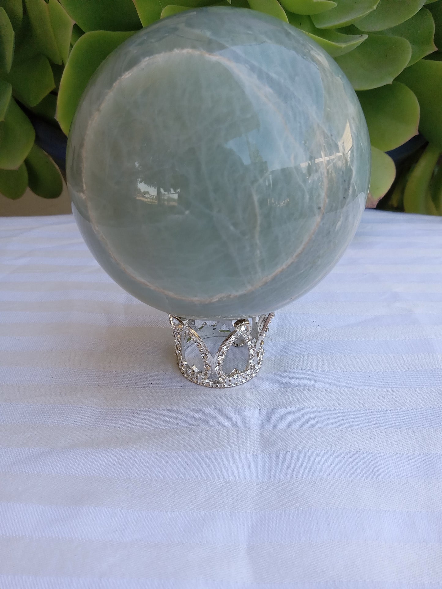 Green Moonstone Sphere