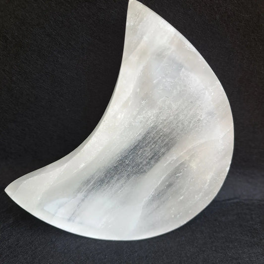 Selenite Moon Bowl