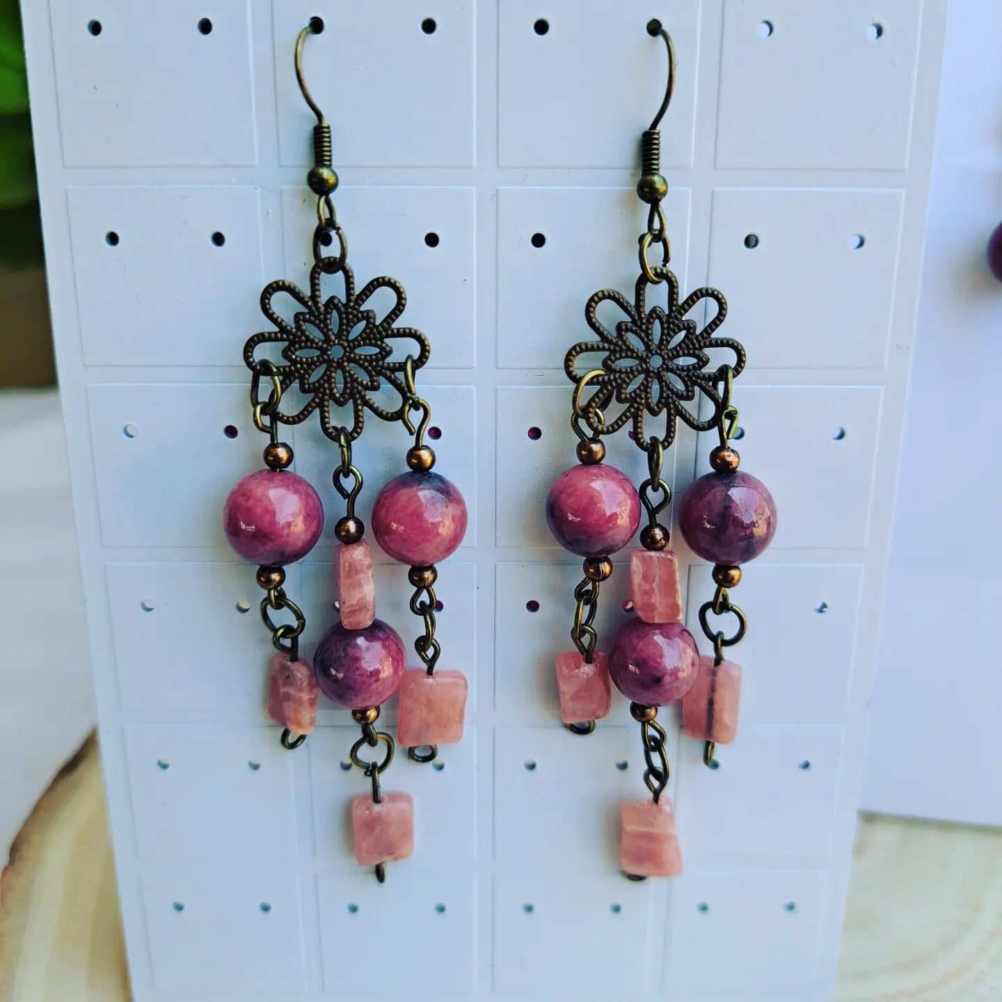 Rhodonite Jewelry Set